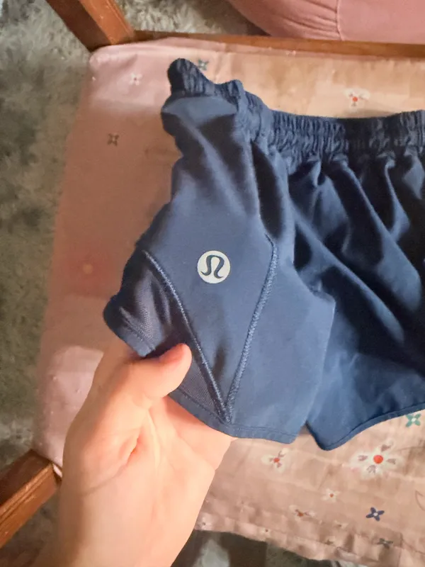 Navy Blue Lululemon Hotty Hot 2.5" Shorts  - Image 4
