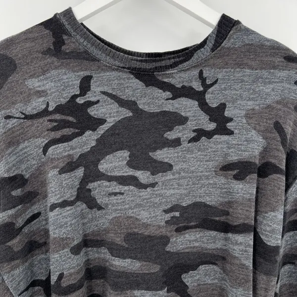 Rails Ramona Iron Camo Print Gray Black Sweatshirt Pullover‎ Top Women’s Size XS - Image 3