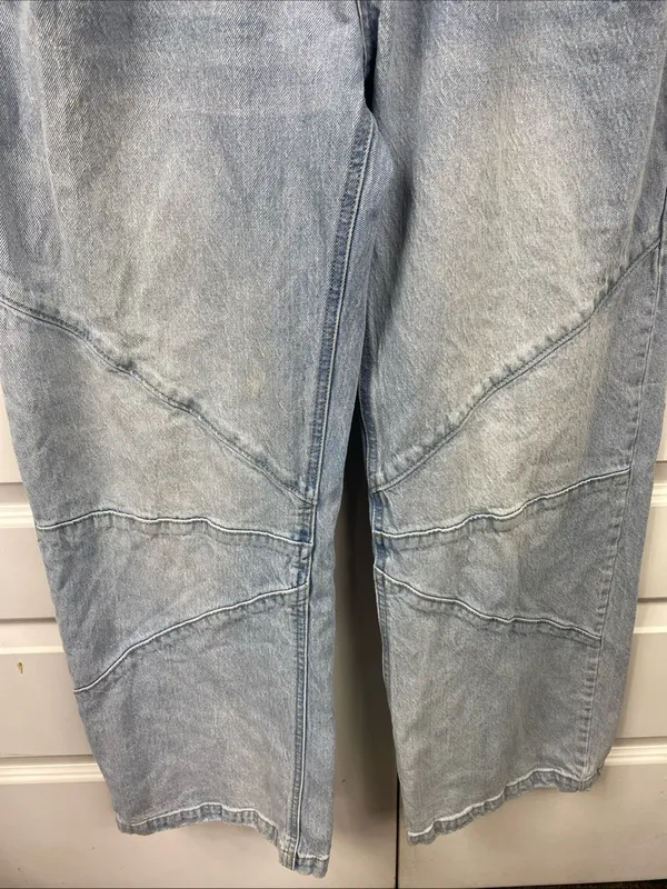 Vanilla Star Jeans Women’s Barrel Jeans Baggy Wide Leg Grunge Skater Y2K 25/1 Women’s Light Wash - Image 7