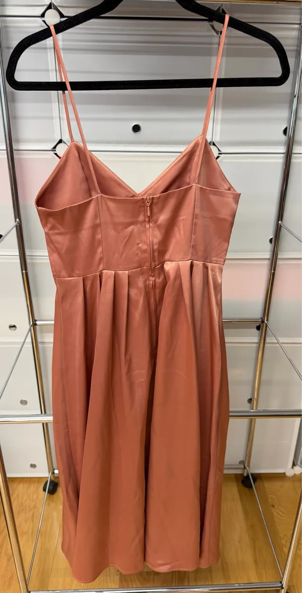 H&M Pink Satin Dress - Image 4
