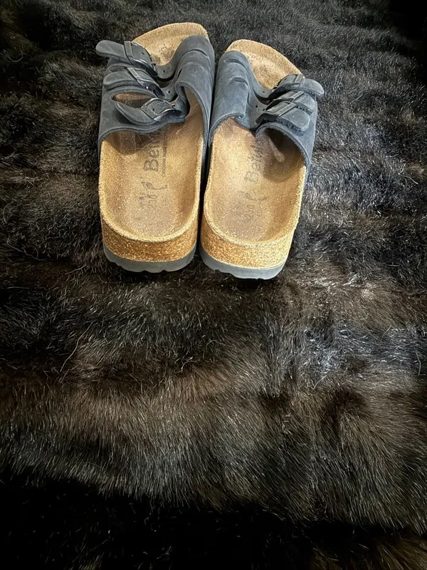 Vintage Betula Birkenstock 36 5.5 Distressed Leather Strap Sandals - Image 4