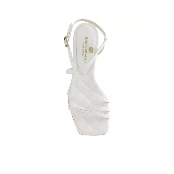 Bruno Magli Sanda Strappy Sandal in White Leather Size 39.5 / 9 - Image 9