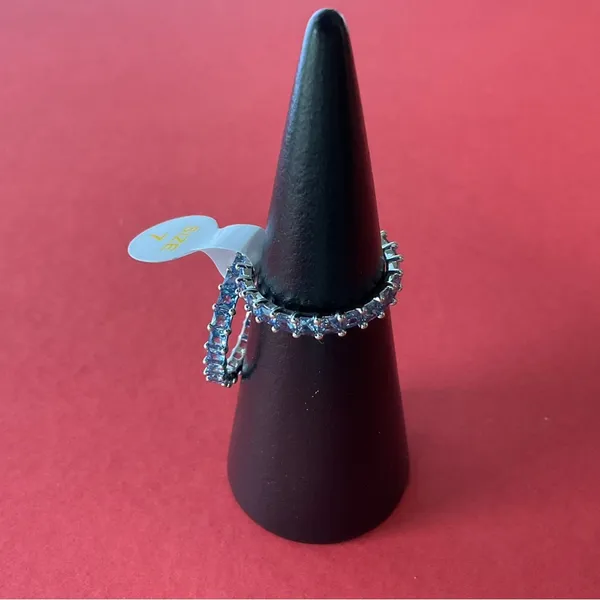 Bomb Party RBP5905 “Unspoken Dreams” Cubic Zirconia on Rhodium Size 7 Ring NWT - Image 4