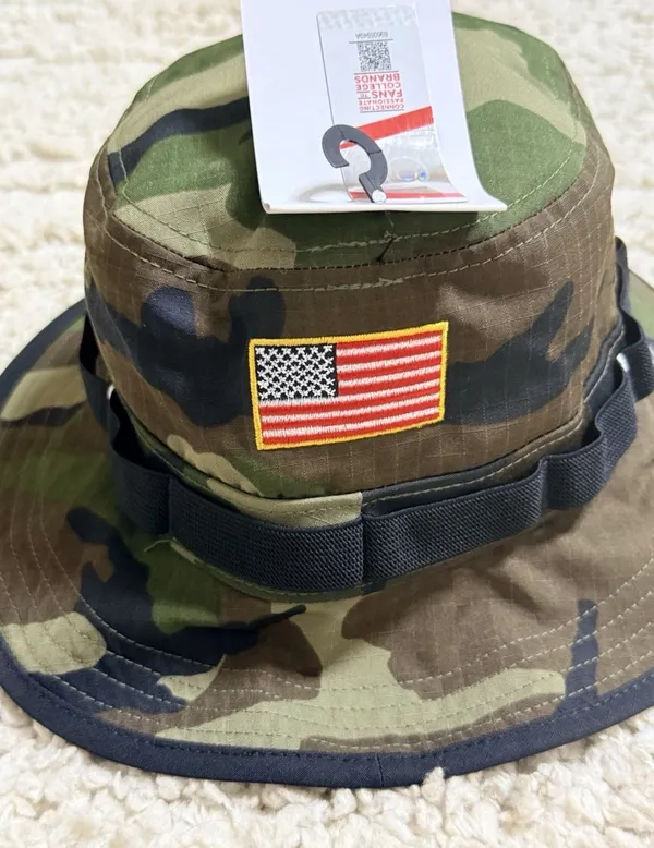 Nike Tennessee Volunteers Military Appreciation Camo Dri Fit Bucket Hat Sz Med - Image 5