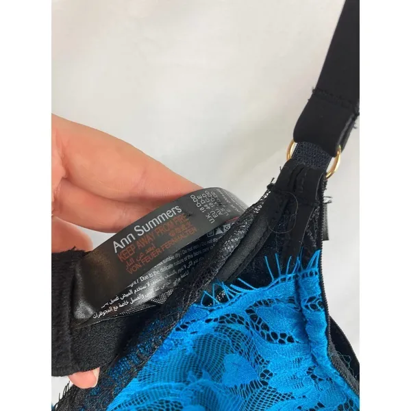 NWOT ANN SUMMERS Zigazigah Bodysuit In Teal 14 D-DD - Image 3