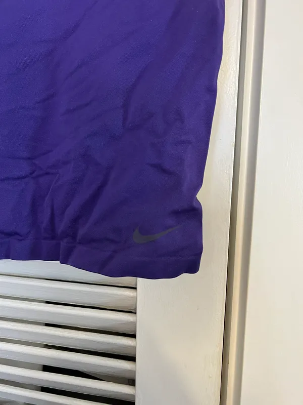 Nike SM Pro purple Razor Back Fitted Tank Top - Image 3