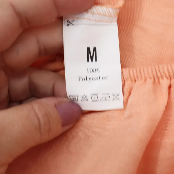 Unbranded Peach 2 Piece Set Batwing Crop Top & Ruched Maxi Skirt Size M - Image 3