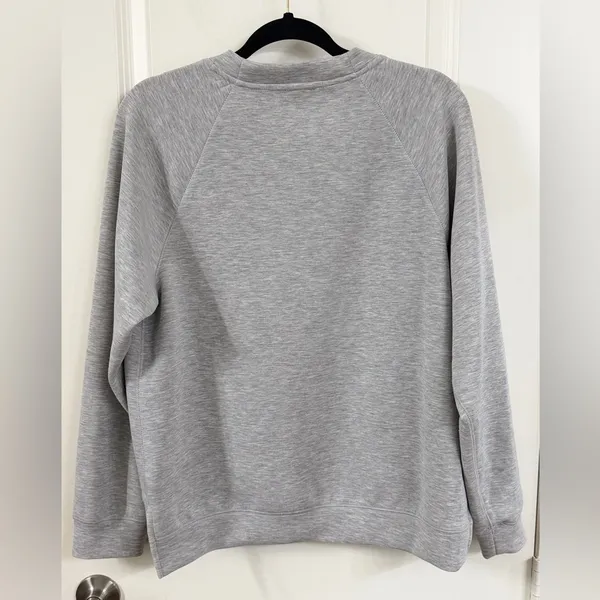 As Revival Heather Gray Women's V-Neck Sweatshirt - Image 2