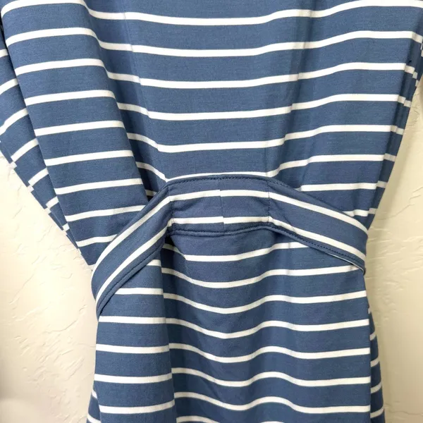 NEW State Of Day Intimates Blue Fluid-Knit Striped Lounge Pajama 3-Piece Set XS - Image 11