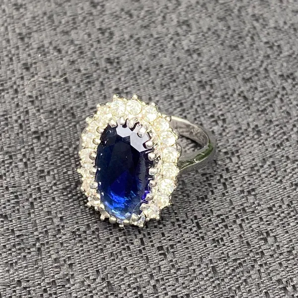 💎💙 NWT NIB New Directions Princess Diana Style Size 10 Sapphire Blue Style Cubic Zirconia Crystal Ring $20.00 💙💎 - Image 12