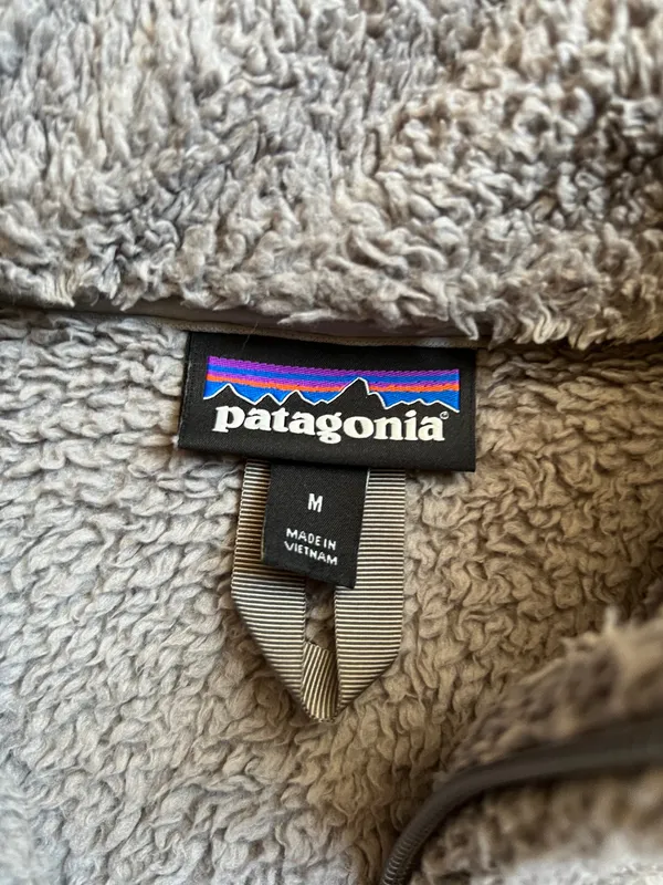 Patagonia Los Gatos Women's Fleece Quarter-Zip Pullover Light Gray medium - Image 2