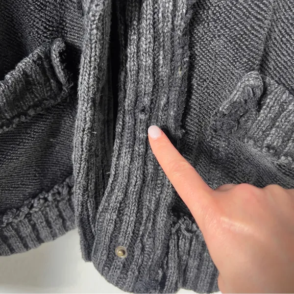 New w/ Flaw Free People We The Free Cute In This Cardi Cardigan Sweater in Black - Image 5