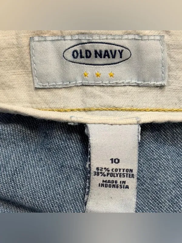 Y2K Old Navy Denim Shorts Dark Wash 10 - Image 5