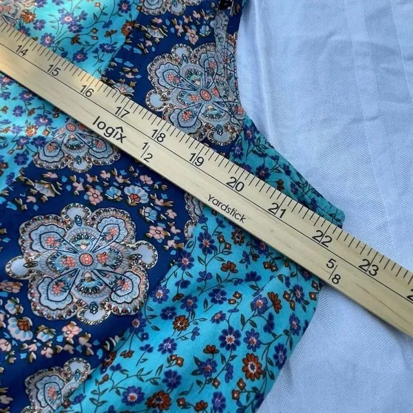 UMGEE size L floral tank top tunic. Loose fit boho festival - Image 3