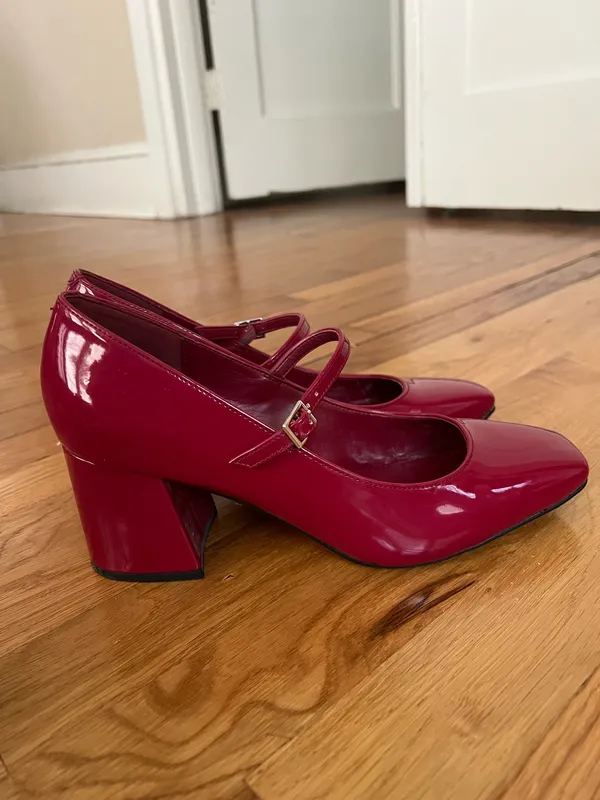 Calvin Klein Red Mary Jane Heels - Image 2