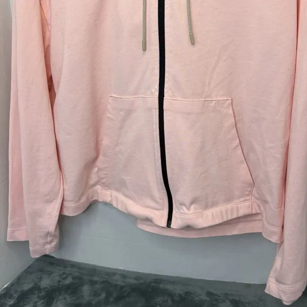 Nike Women’s Medium Pink Full Zip Hoodie Fleece Sportswear Sweatshirt Jacket - Image 3