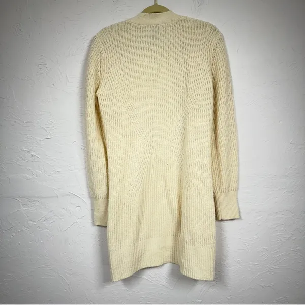 Cabi Cream Chunky Knit Cardigan Sweater Women S Duster Long Line Preppy Academia - Image 6