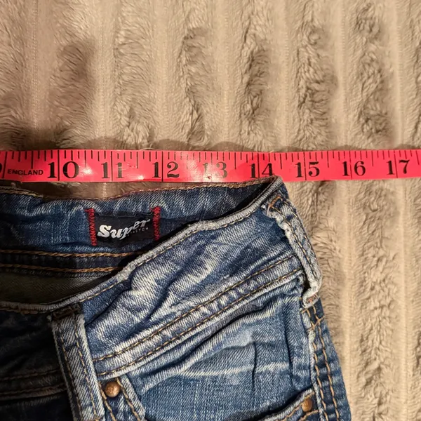 Silver Jeans Co Suki Mid Boot Distressed Super Stretch Jeans W28 L33 Medium Wash - Image 5