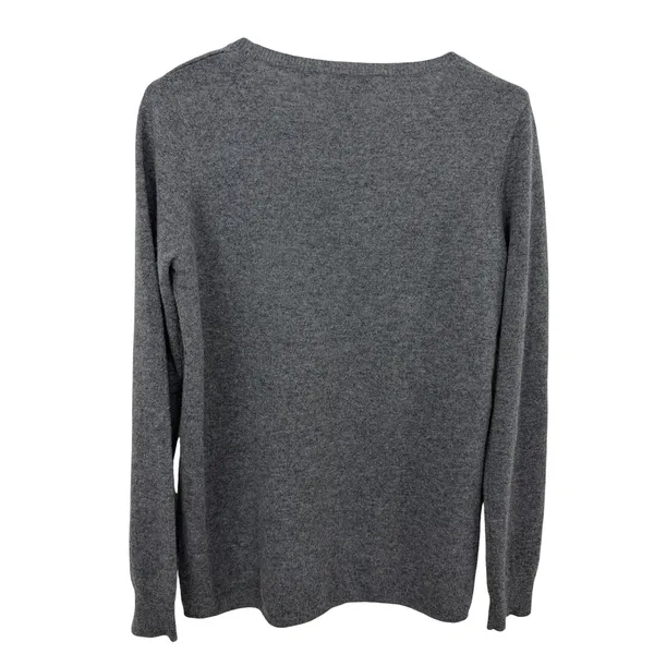 Sofiacashmere Sweater Womens Medium Gray Star Print Cashmere Blend Pullover - Image 5