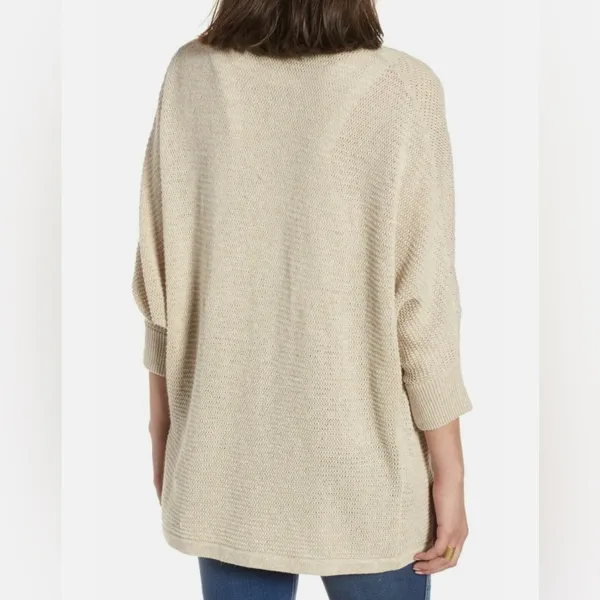 Madewell Seabank‎ Open Front Knit Cardigan Sweater Oatmeal Beige - Image 6