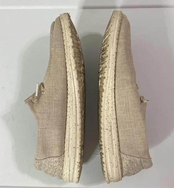 Hey Dude Wendy slip on canvas shoes with embroidery in Dusty Inca size 9 - Image 4