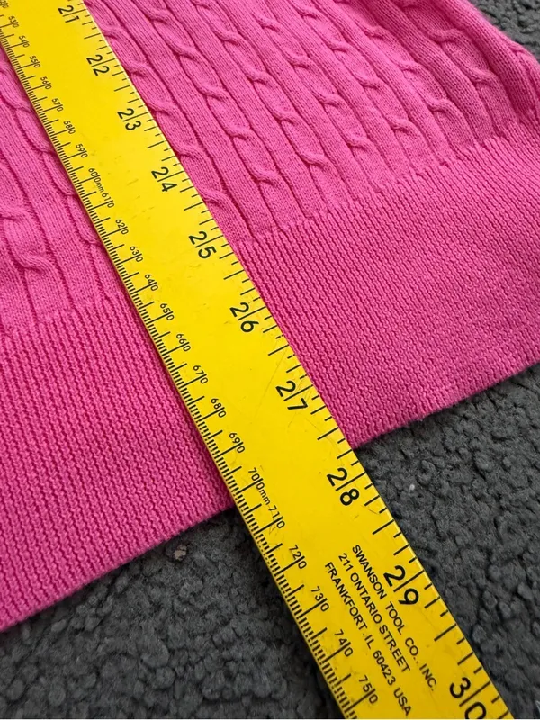 Lauren Ralph Lauren Hot Pink Cable Knit Sweater - Image 11
