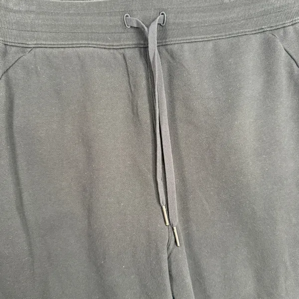 Lululemon 14 Scuba Relaxed High Rise Jogger Black Light Cotton Terry W5CV9S - Image 4