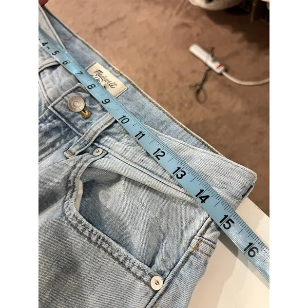 Madewell Light Wash Curvy The Perfect Vintage Straight Leg Jean Size 28 - Image 8