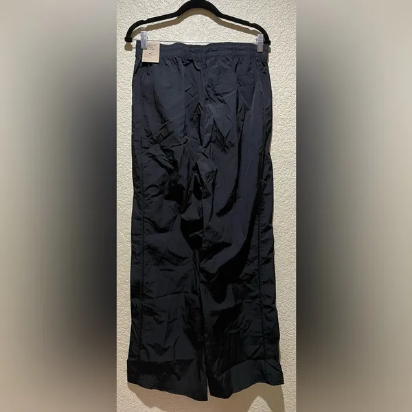 NWT Nike Windrunner High Waisted Woven Women's Black Wide Leg Pants Size M - Image 7