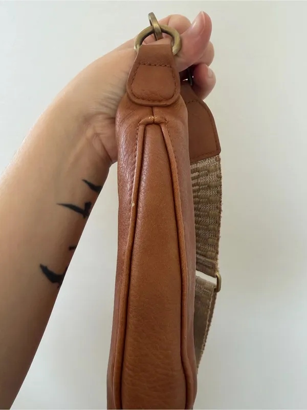 Anthropologie Crescent Leather Shoulder Bag in Brown - Image 4