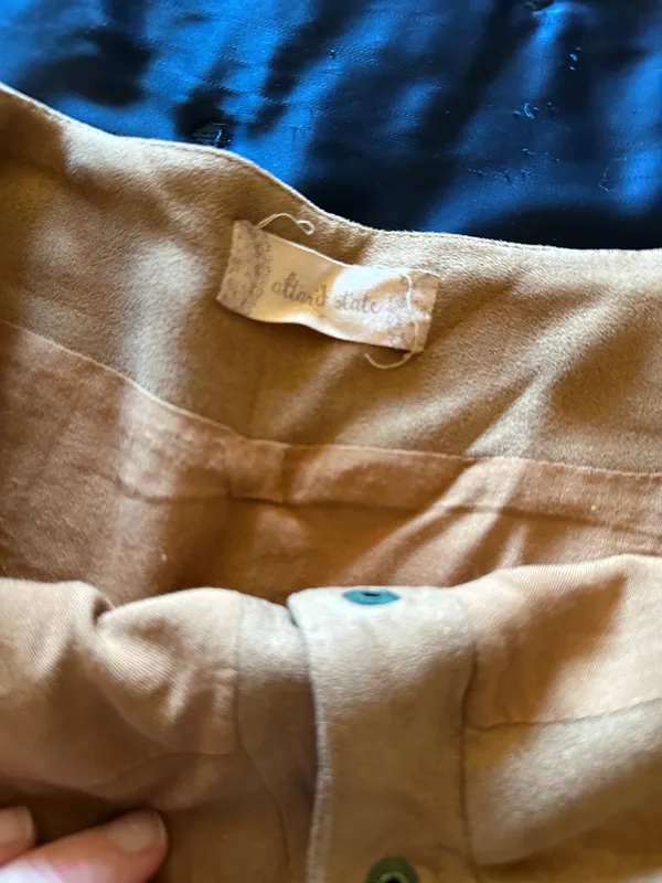 Tan Suede Skirt Brown - Image 4