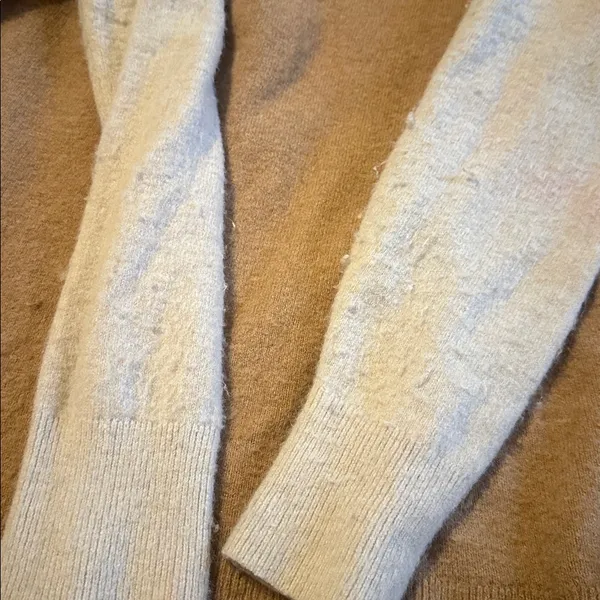 Madewell Wool Cardigan Sweater Brown Tan Large - Image 5