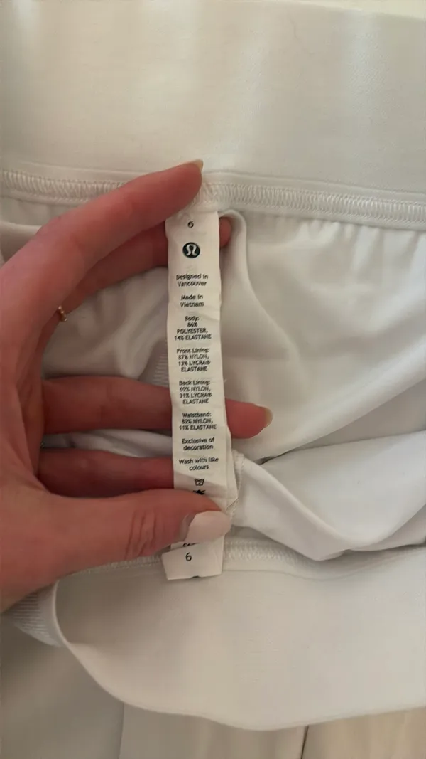 White Lululemon Skirt  - Image 3