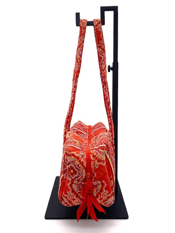 Vera Bradley Original Handbag Paprika Medallion Red Retired Barrel Shoulder Bag - Image 2
