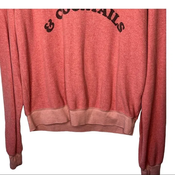 Wildfox "Exercise & Cocktails" Jumper Pullover Top - Image 3