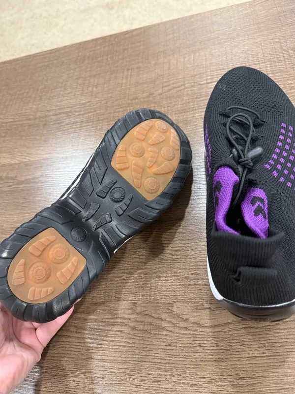 Orthopedic, purple and black shoes - Image 3