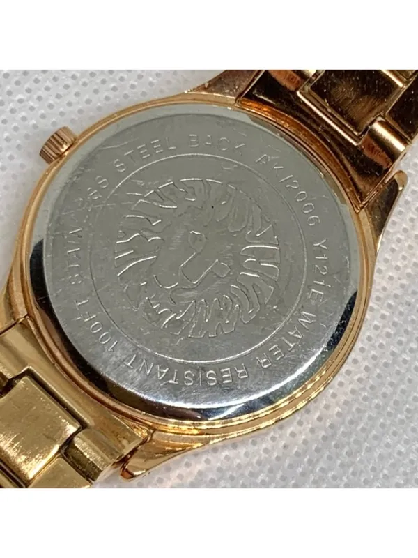 Anne Klein rose gold tone women watch mop dial 33mm Roman numerals 6” running - Image 6
