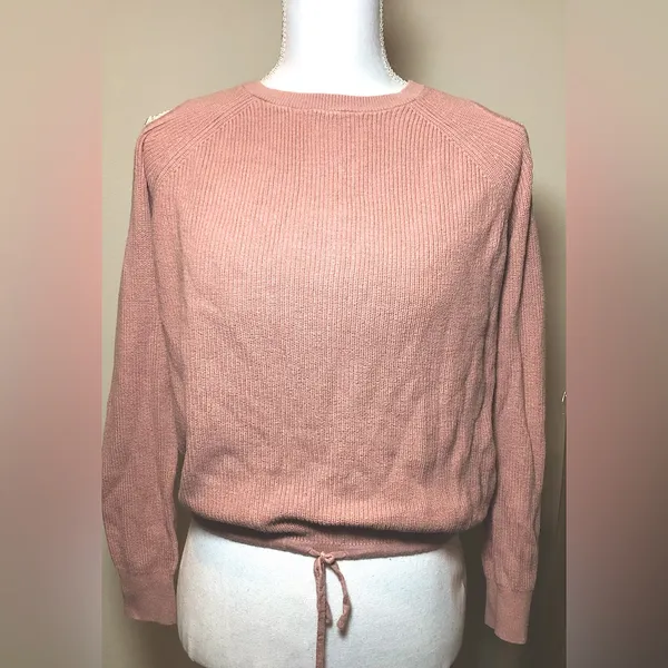 Abercrombie cold shoulder knit sweater top - Image 3