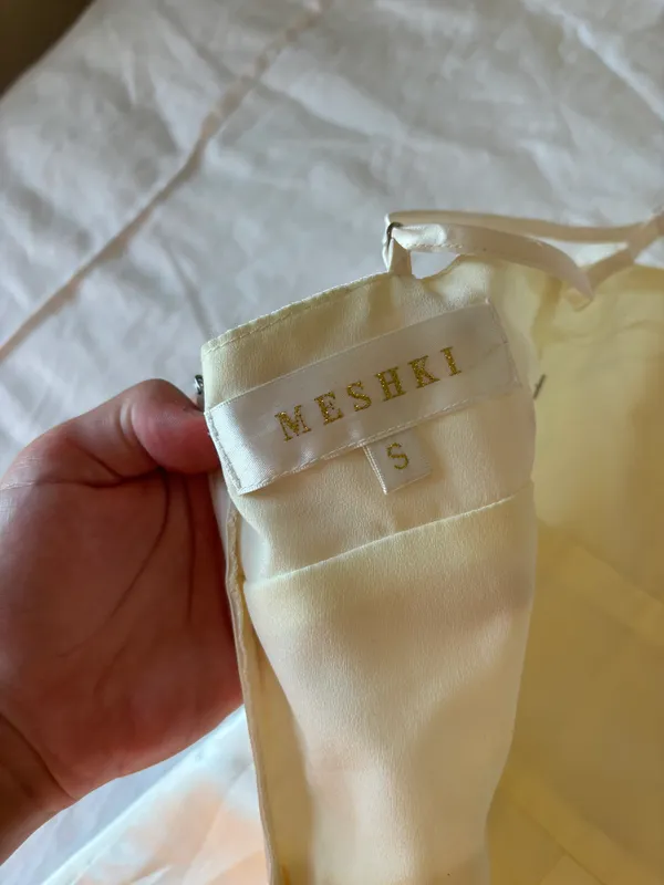 Mini White Silky Dress - Image 6