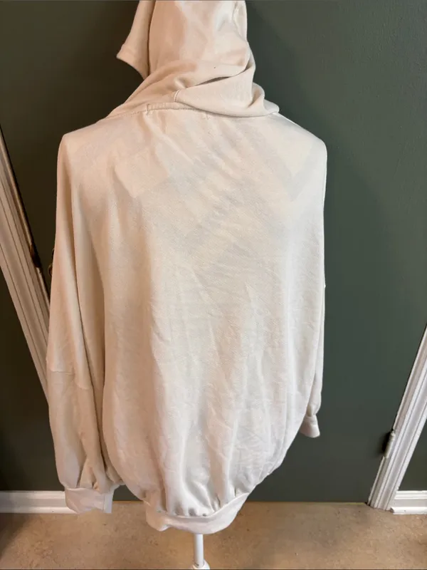 FP Beach Women's Cream Hooded Wrap Sweatshirt - Image 2