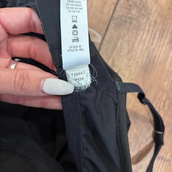 Athleta Athletic Dress Women's SA Black Built-in Bra Style #47185A Workout Gym - Image 9
