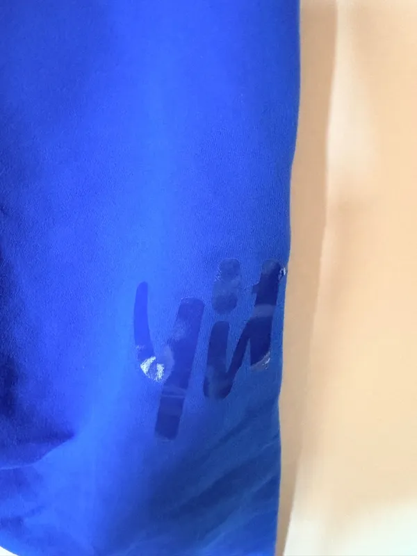 Yitty logo leggings bright cobalt blue L - Image 4