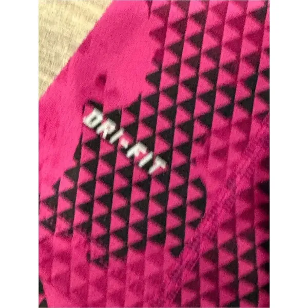 Nike Women's Magenta Floral-Print Dri-FIT Short Sleeve Tee Size XL - Image 4