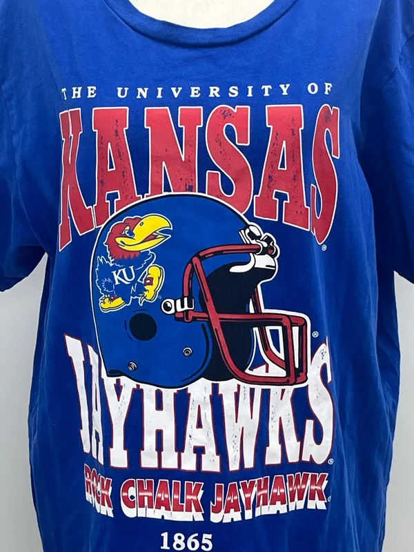 Gameday Social Women’s University of Kansas Jayhawks Football T-Shirt XL - Image 2