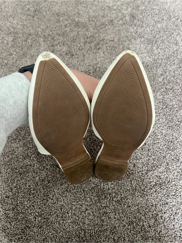 a new day White Pointed Toe Slip-On Mules - Image 3