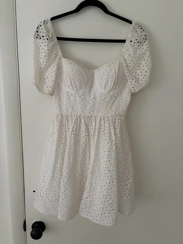 City Vibe Mini Eyelet Dress - Image 2