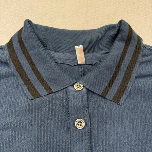 FP‎ Movement Free People Varsity Romper Navy Blue Ribbed Long Sleeve Size M NEW - Image 3