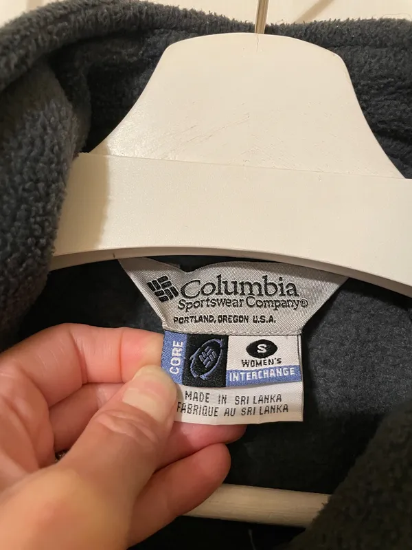Columbia Jacket Women’s Small Gray Core Interchange Fleece Full Zip Coat Sweater Size Small - Image 2
