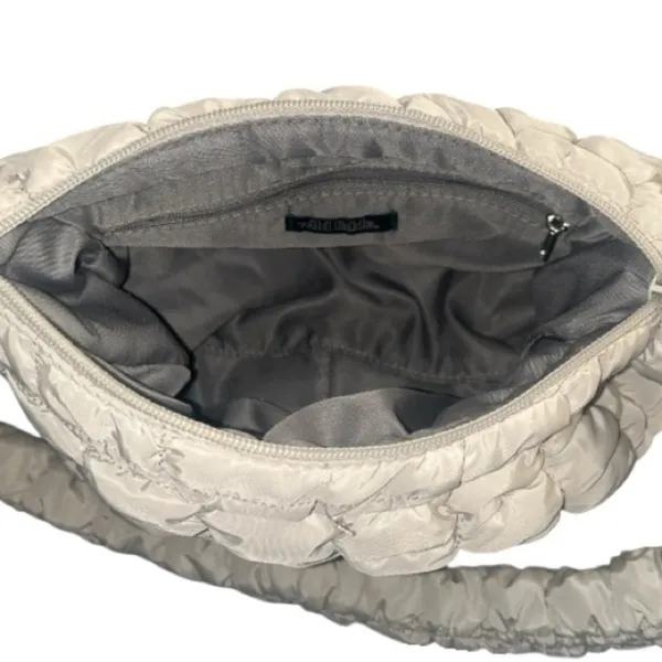 Wild Fable Quilted Puffer Shoulder Bag Cream Ivory EUC - Image 3