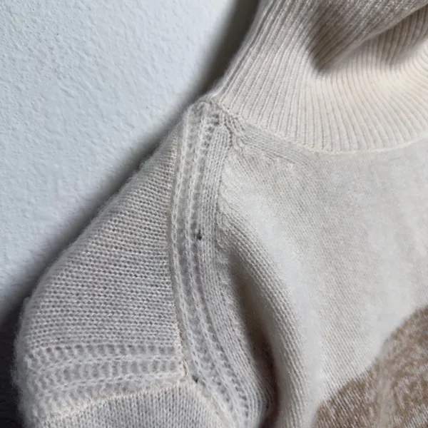 J. Crew Women 100% Cashmere‎ Collection Sweater Small Muslin Camel Turtleneck - Image 5